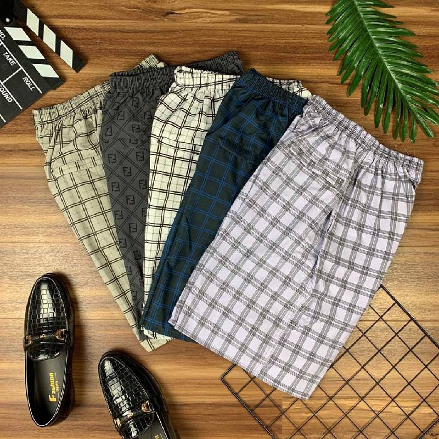 Combo 5 quần đùi nam vải mát mẻ mùa hè