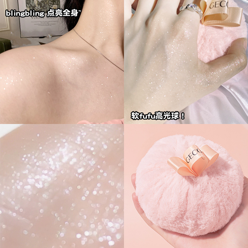 Bông phấn nhũ bắt sáng highlight GECOMO