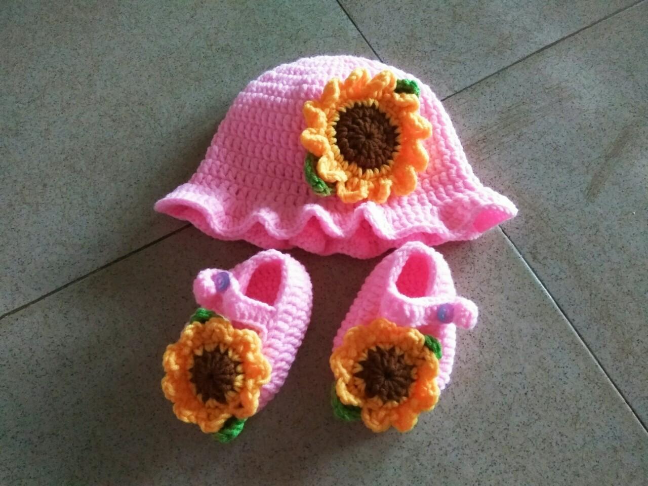 SET MŨ VÀ GIÀY LEN CHO BÉ SL041