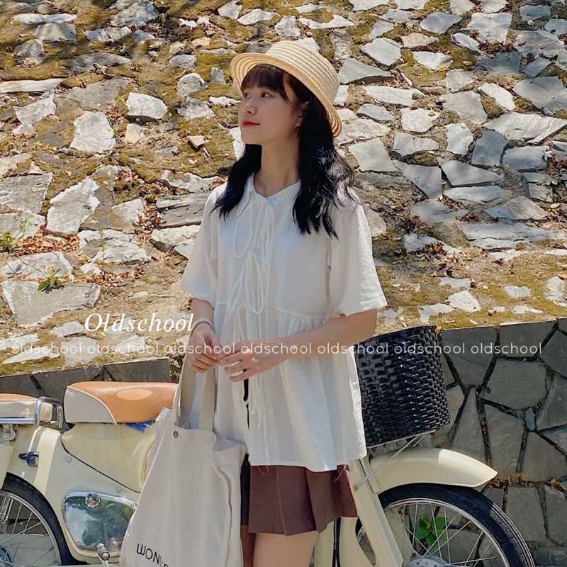 (Oldschoolcloth)ÁO BABYDOLL LUCY TOP (ảnh thật/sẵn)