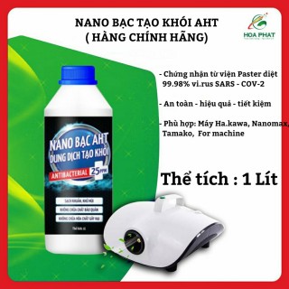 Nano bạc tạo khói, diệt khuẩn, khử mùi AHT  Hàng chính hãng - 1 Lít thumbnail