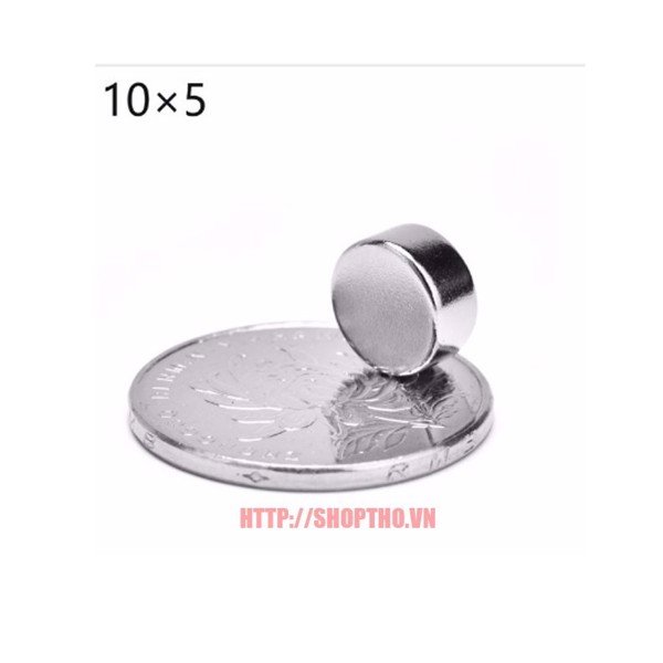 Nam Châm Trắng Tròn D10*5Mm (Set 10 Cái)