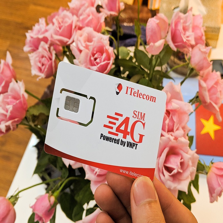 FREESHIP - CHƯA KÍCH HOẠT. Sim 4G Itelecom (Vinaphone) 90GB/tháng - Miễn phí gọi itelecom indochina