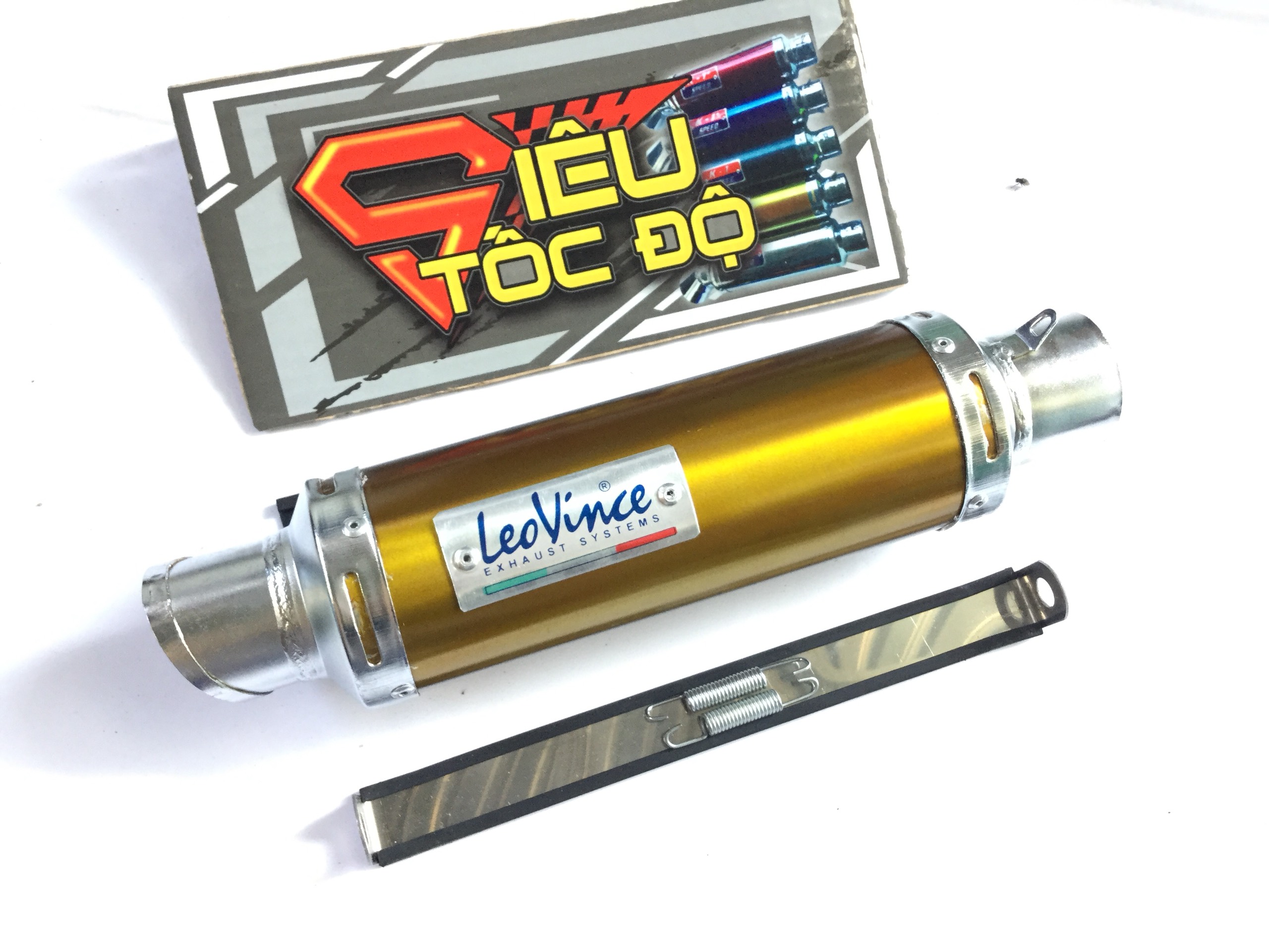 Bộ pô leovince vàng full - Lon không cổ