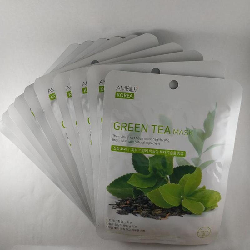 Mặt nạ dưỡng da trà xanh Green Tea Mask Amisilk Korea