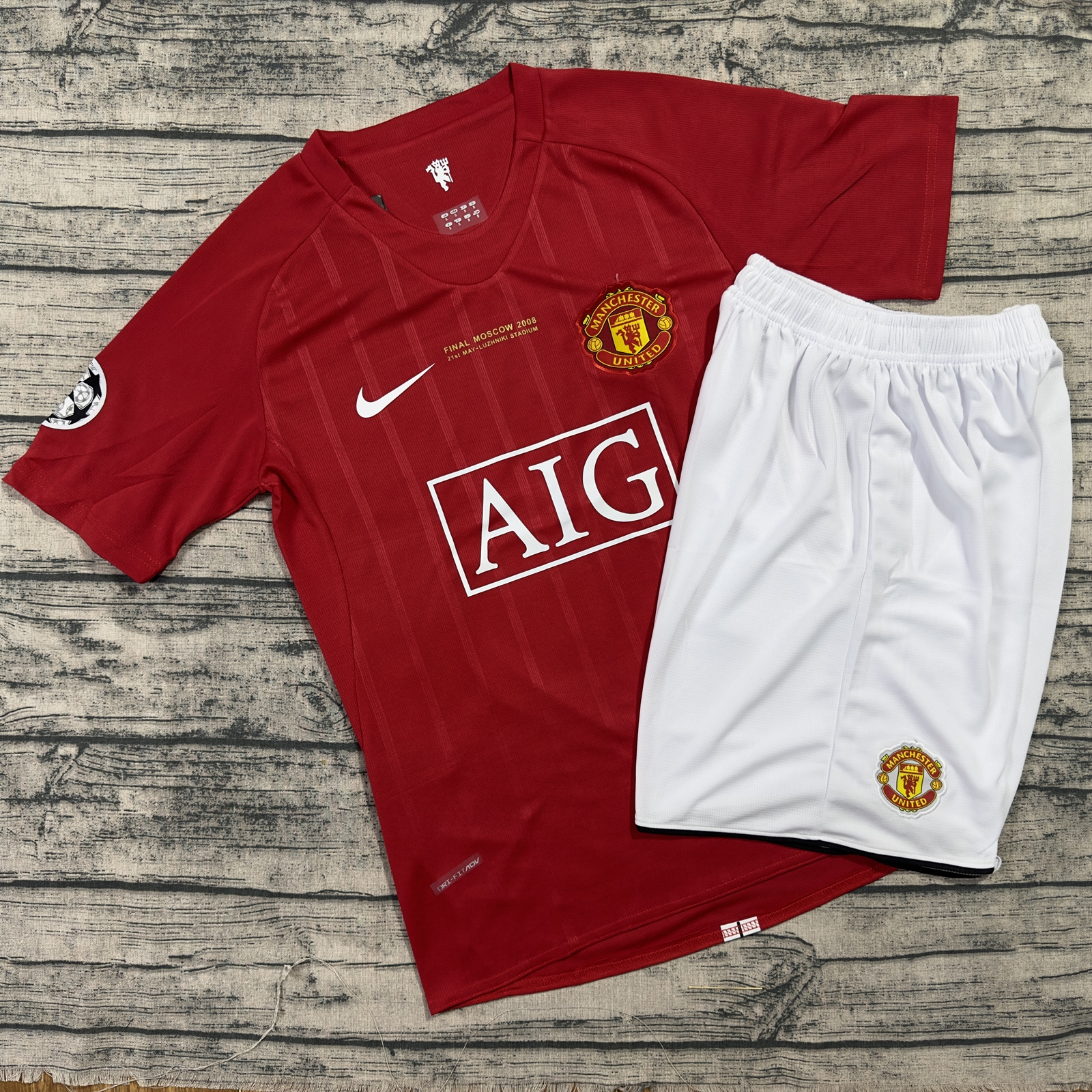 Áo bóng đá CLB Manchester United-Chuẩn MÃu Thi Đấu 2008 -Siêu Thoáng