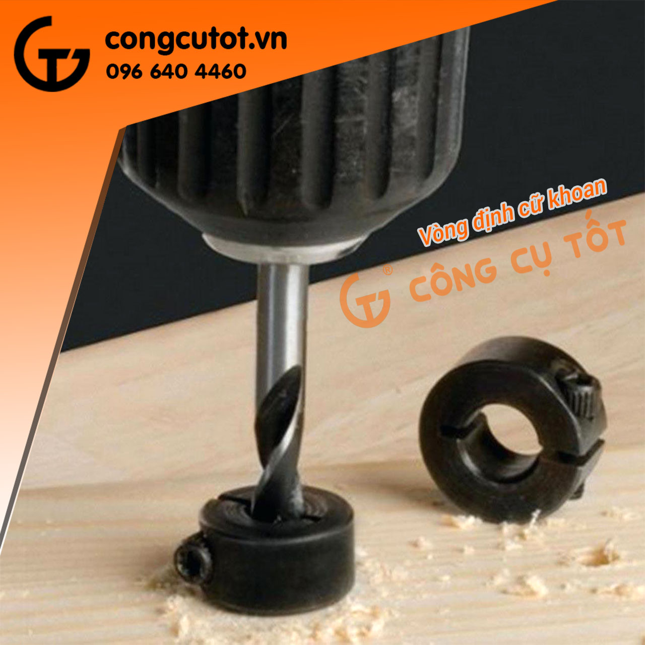 Vòng định cữ khoan bộ 8 chiếc 3-16mm thép gió