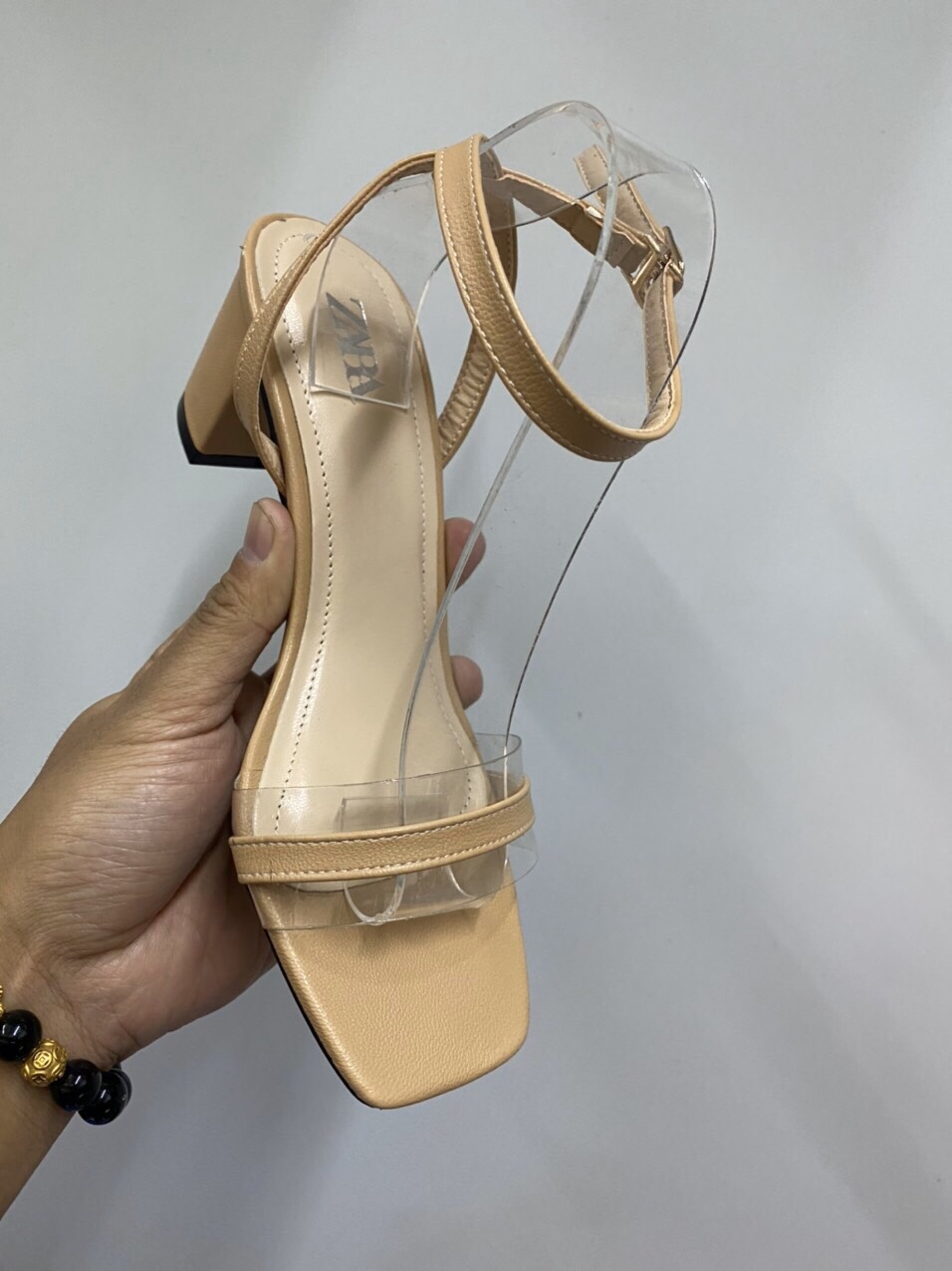 Giày sandal cao gót 2 dây mảnh siêu đẹp