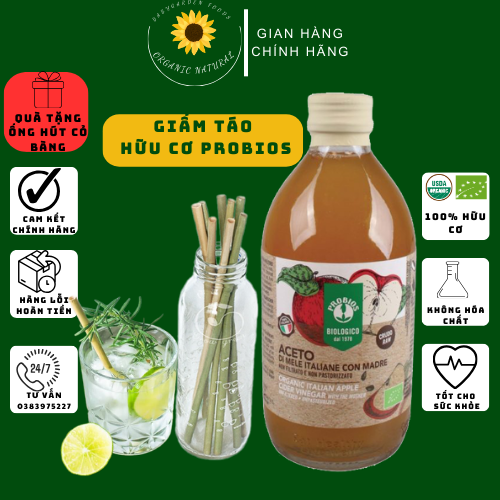 Giấm Táo Hữu Cơ PROBIOS - HÀNG Ý