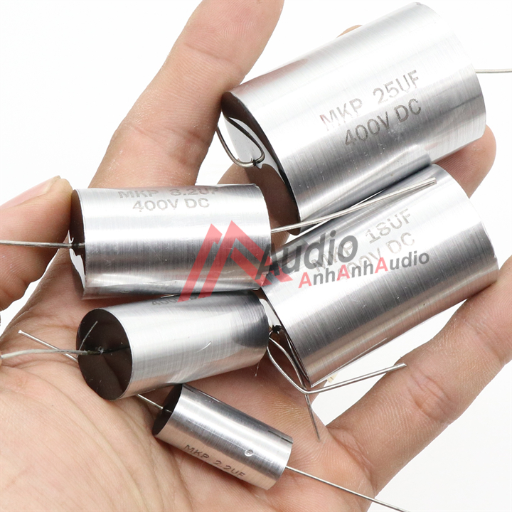 Tụ phân tần loa màu bạc  400v nhiều thông số
