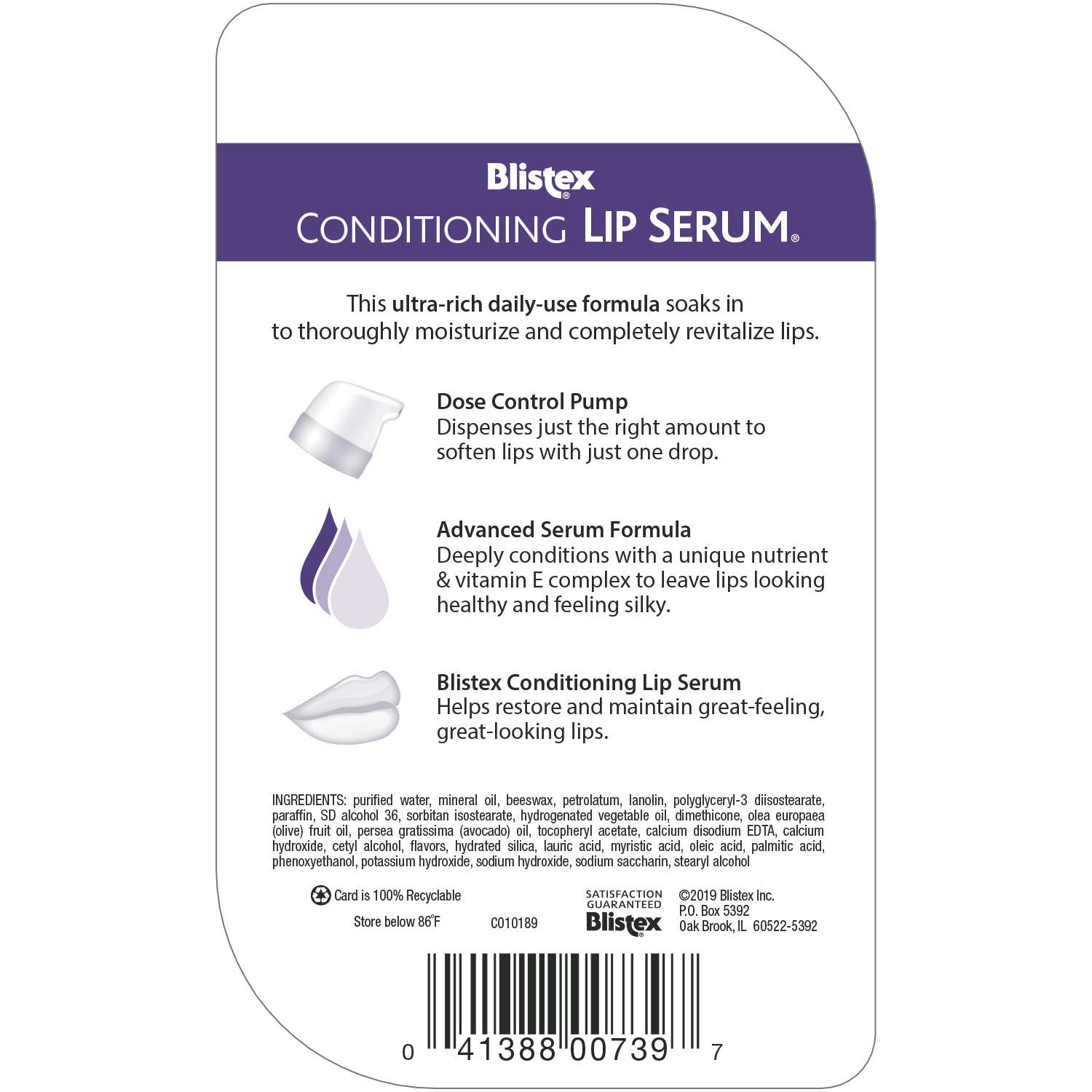 Blistex Lip Serum - Tinh chất dưỡng ẩm môi căng mọng 8.5g