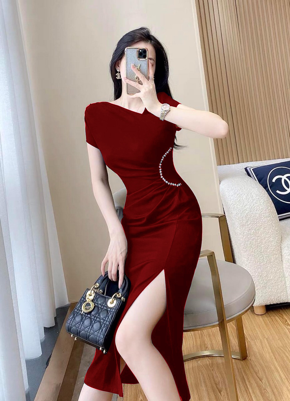 [HCM]Đầm dạ hội trễ vai sang trọng