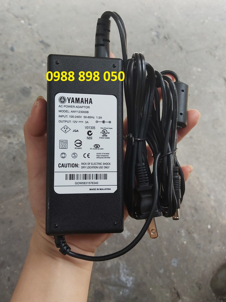 dây nguồn đàn yamaha 12v 3a