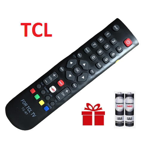 Điều khiển tivi TCL TC-97 smart internet loại tốt thay thế cho khiển xin theo máy - Tặng kèm pin chính hãng - Remote TCL - Remote Tivi TCL TC-97 loại tốt thay thế khiển zin theo máy