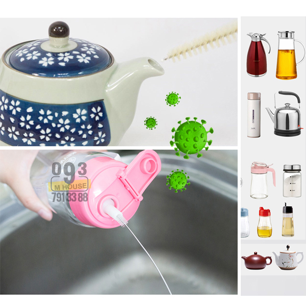Combo 4 Cọ Rửa chai lọ miệng nhỏ Cọ Rửa Bình Trà Bình Nước