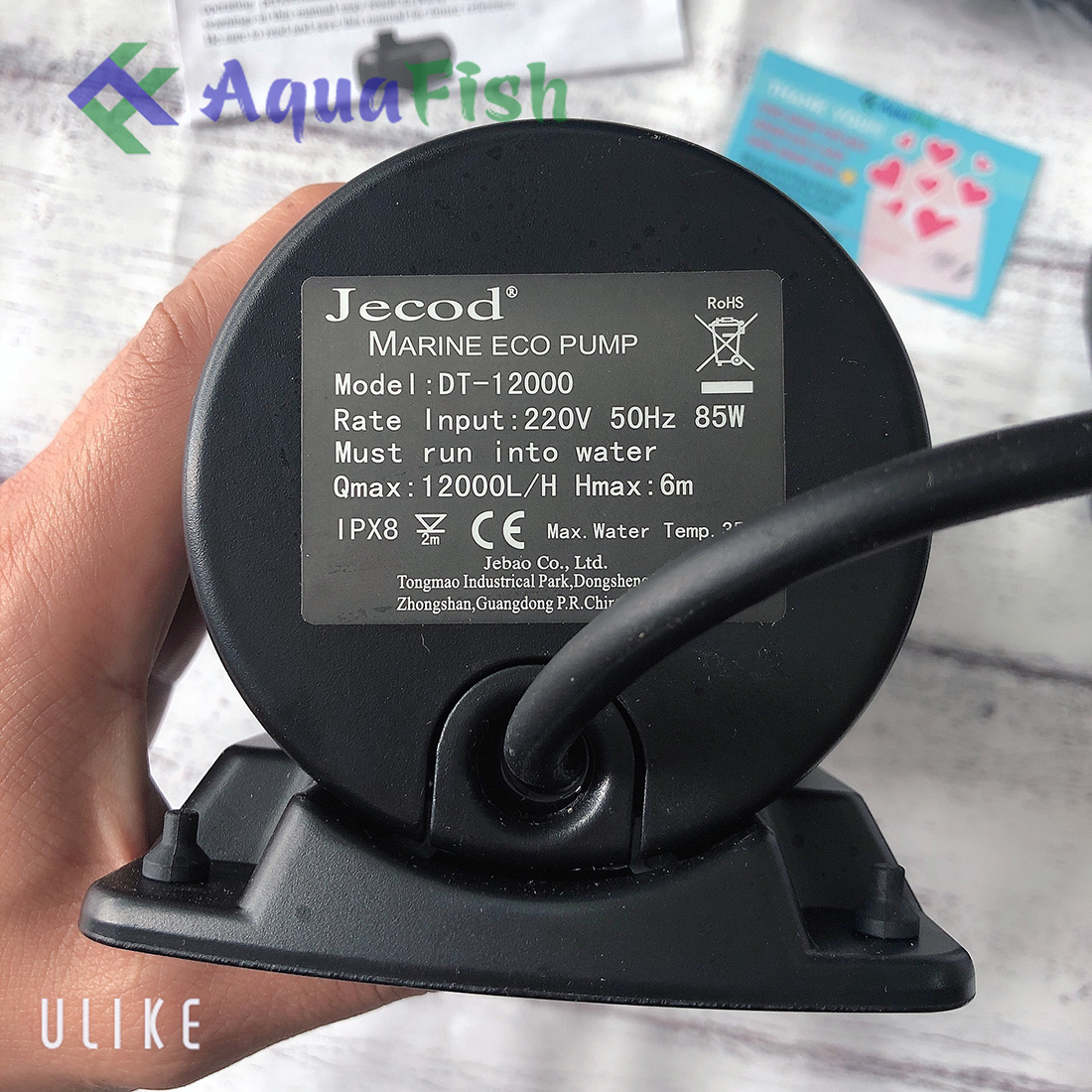 Máy bơm hồ cá koi Jecod DT 7000 -12000 tiết kiệm điện