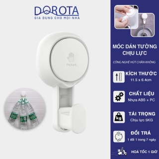 Móc dán tường chịu lực DOROTA công nghệ hút chân không chịu tải 5kg chống thumbnail