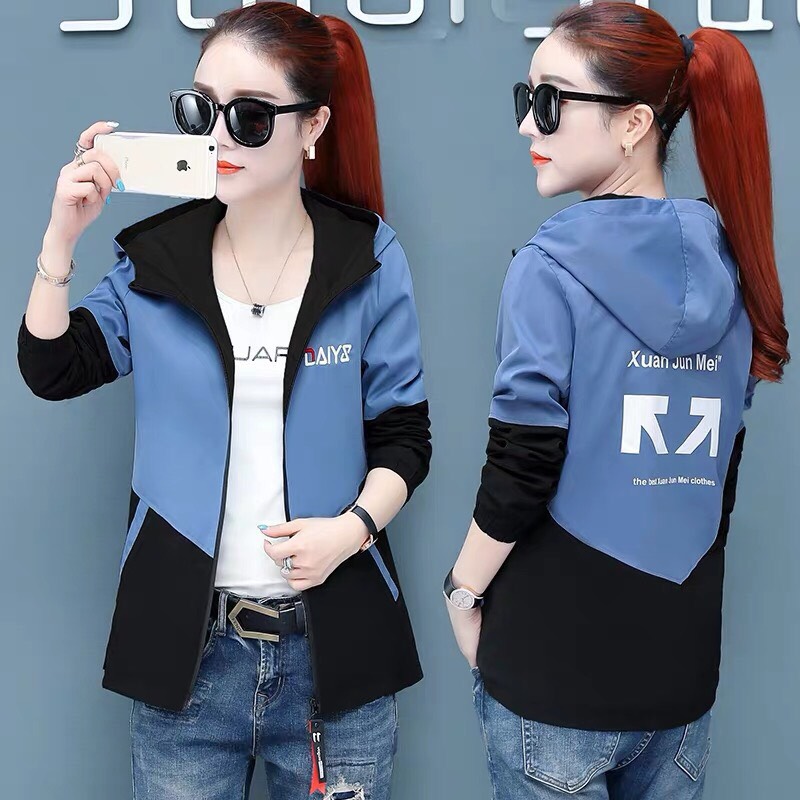 [HCM]ÁO KHOÁC DÙ NỮ PHỐI MÀU LẠ MẮT SIÊU CUTE TT44