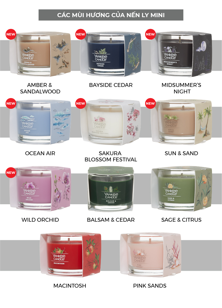 Nến ly mini Yankee Candle (37g) - Pink Sands