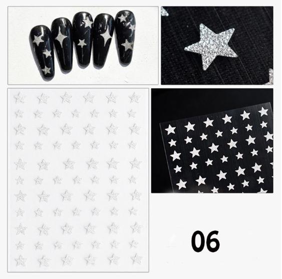 Nail sticker flash siêu sáng - Sticker dán móng tay - Chân