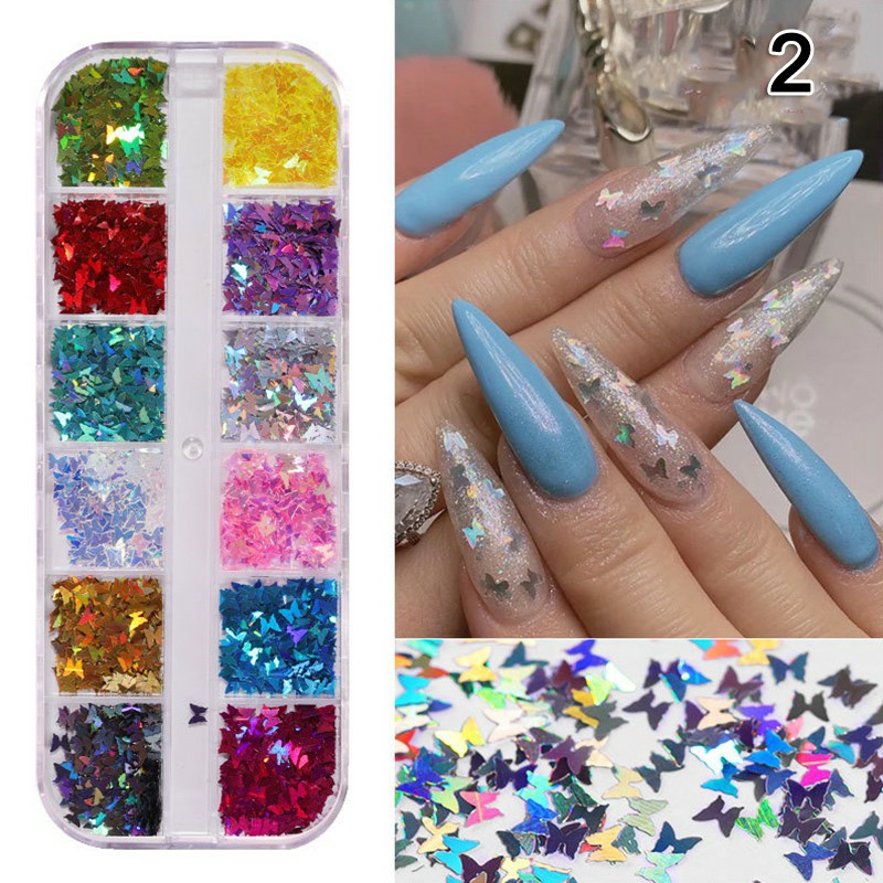 Bướm Trang Trí, Ẩn Gel Nail - sinailmi