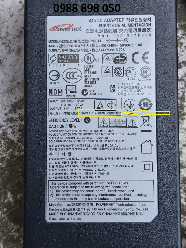 Adapter (Nguồn) 14v 5.72a Chính Hãng