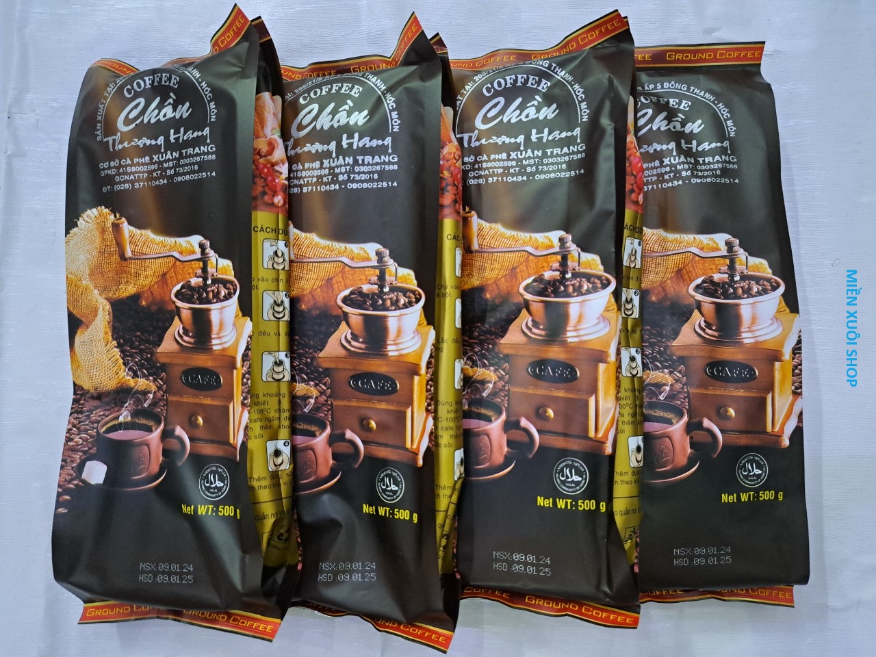 01 kg (500g x 2 gói) cà phê xay sẵn chồn thượng hạng