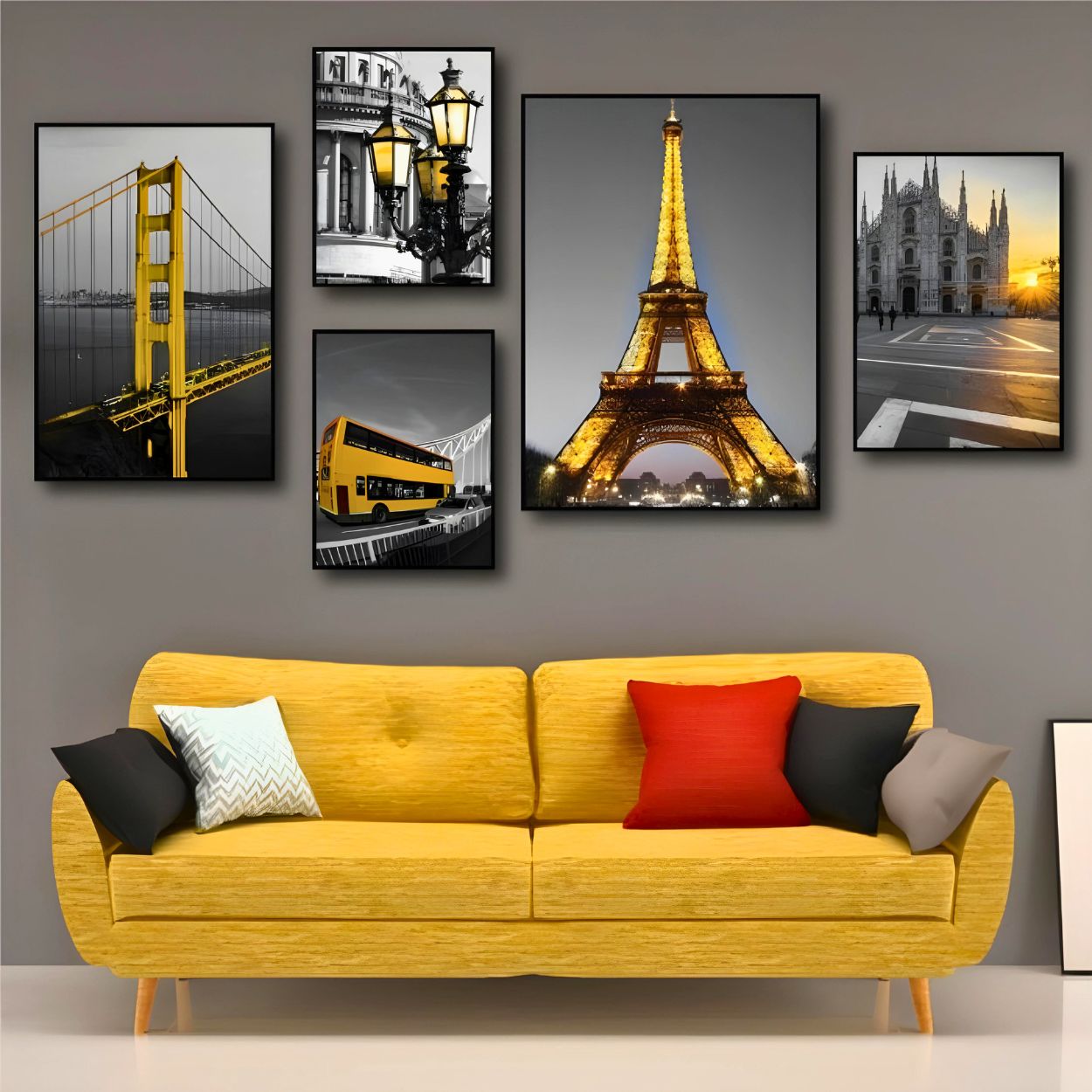 Tranh Canvas Treo Tường Châu Âu Hiện Đại Bộ tranh treo tường nghệ thuật châu âu tranh vải canvas treo tường khổ lớn tranh treo tường 3d hiện đại
