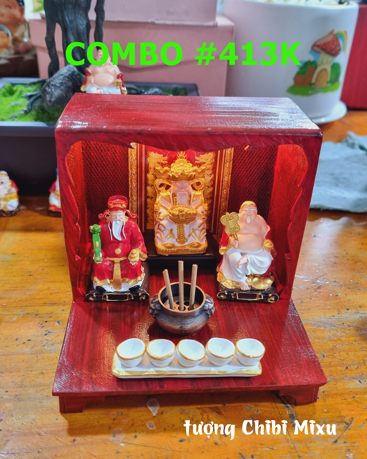 Bàn thờ Thần Tài Thổ Địa mini nhiều mẫu