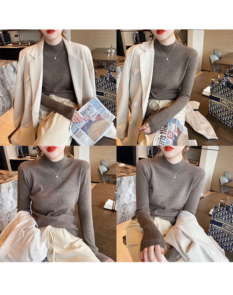 MS403 Áo len tăm lông cừu siêu mềm cổ 3p