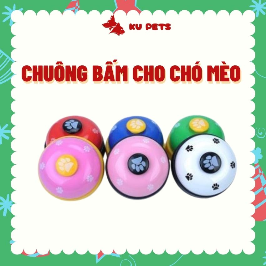 Chuông Bấm Huấn Luyện Thú Cưng Chó Mèo