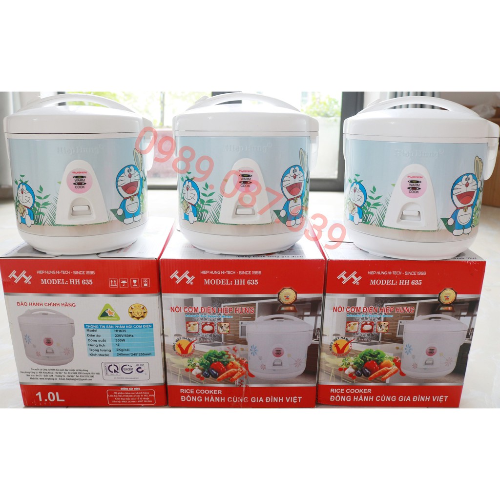[Hàng Chính Hãng] Nồi cơm điện mini Hiệp Hưng HH635 1 Lít (1-2 người ăn)