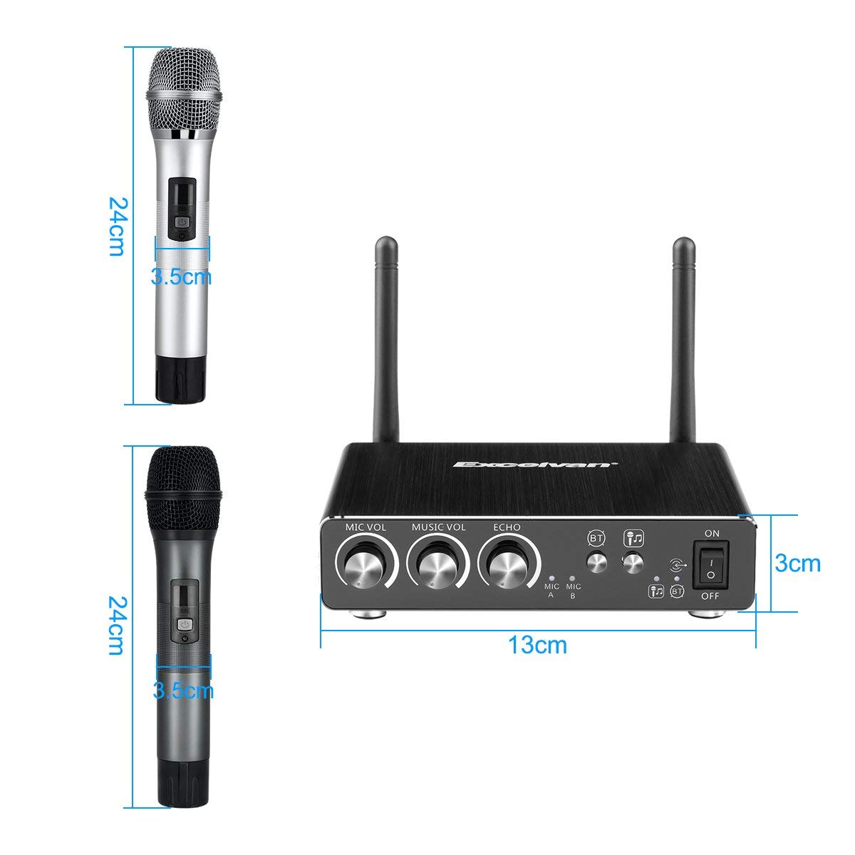 Bộ Micro Karaoke Excelvan K28