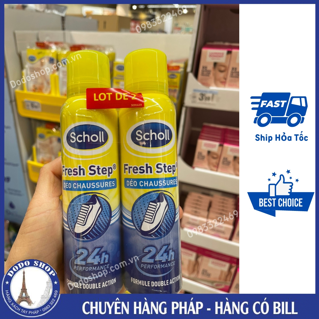 Xịt khử mùi giày và chân Scholl 150ml_Dodoshop.com.vn