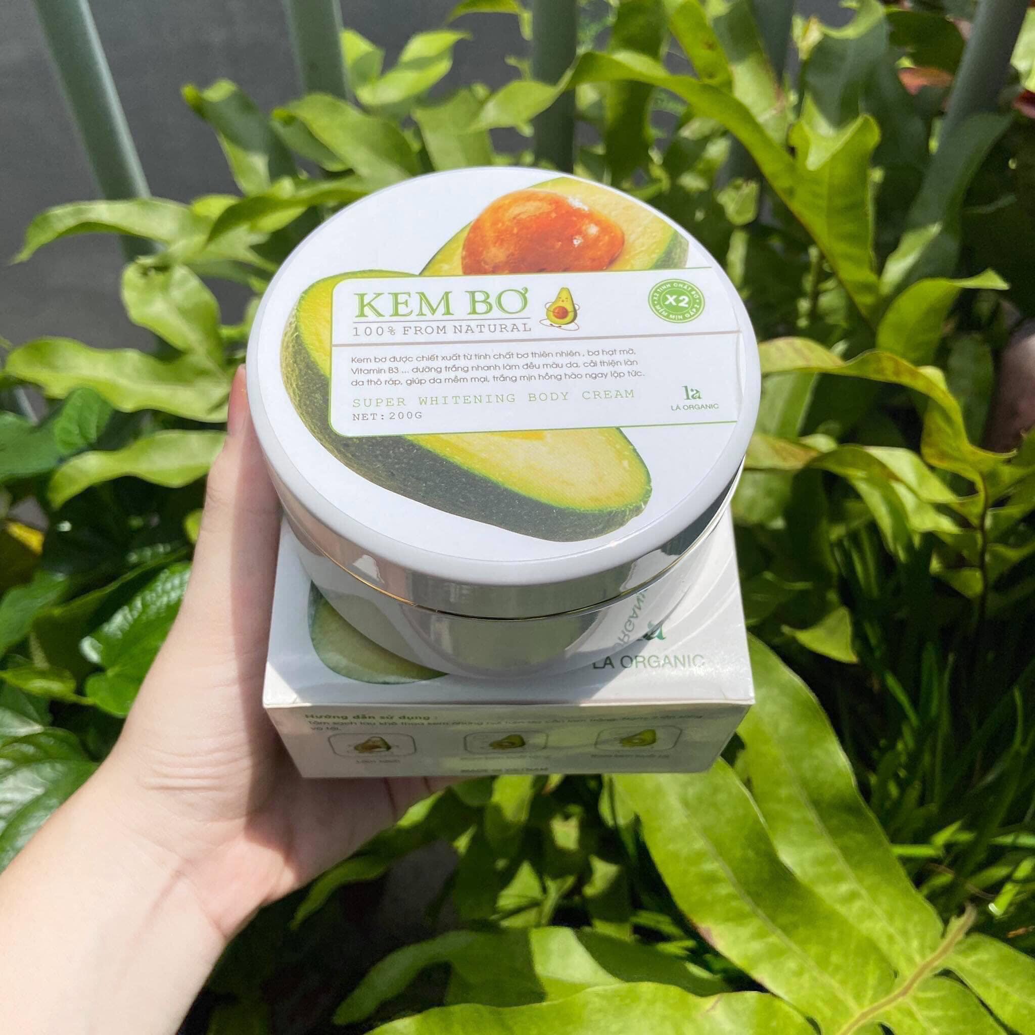 Kem body bơ của lá organic 200g