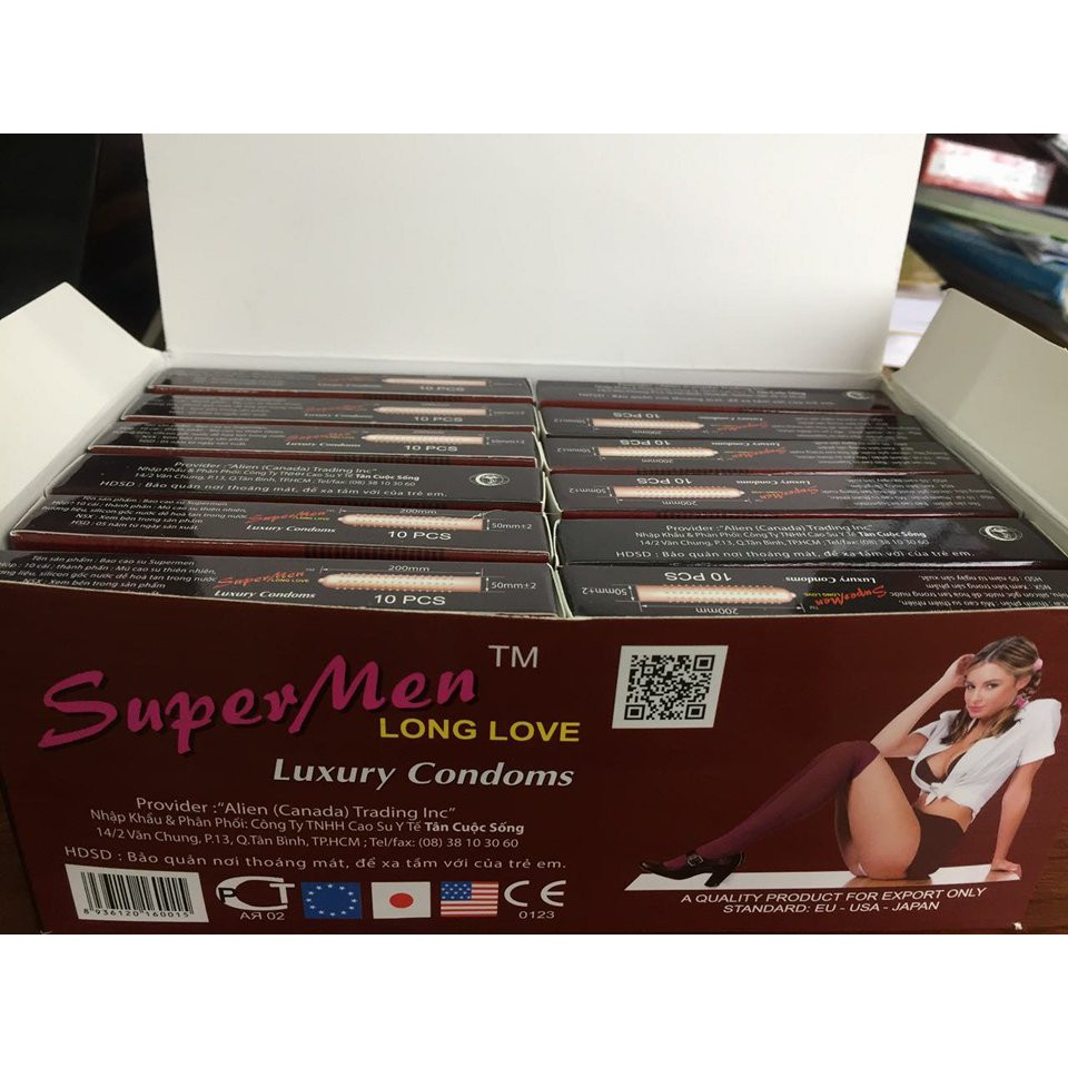 FEESHIP  240 , 36 chiếc bcs supermen , gai gân kéo dài .
