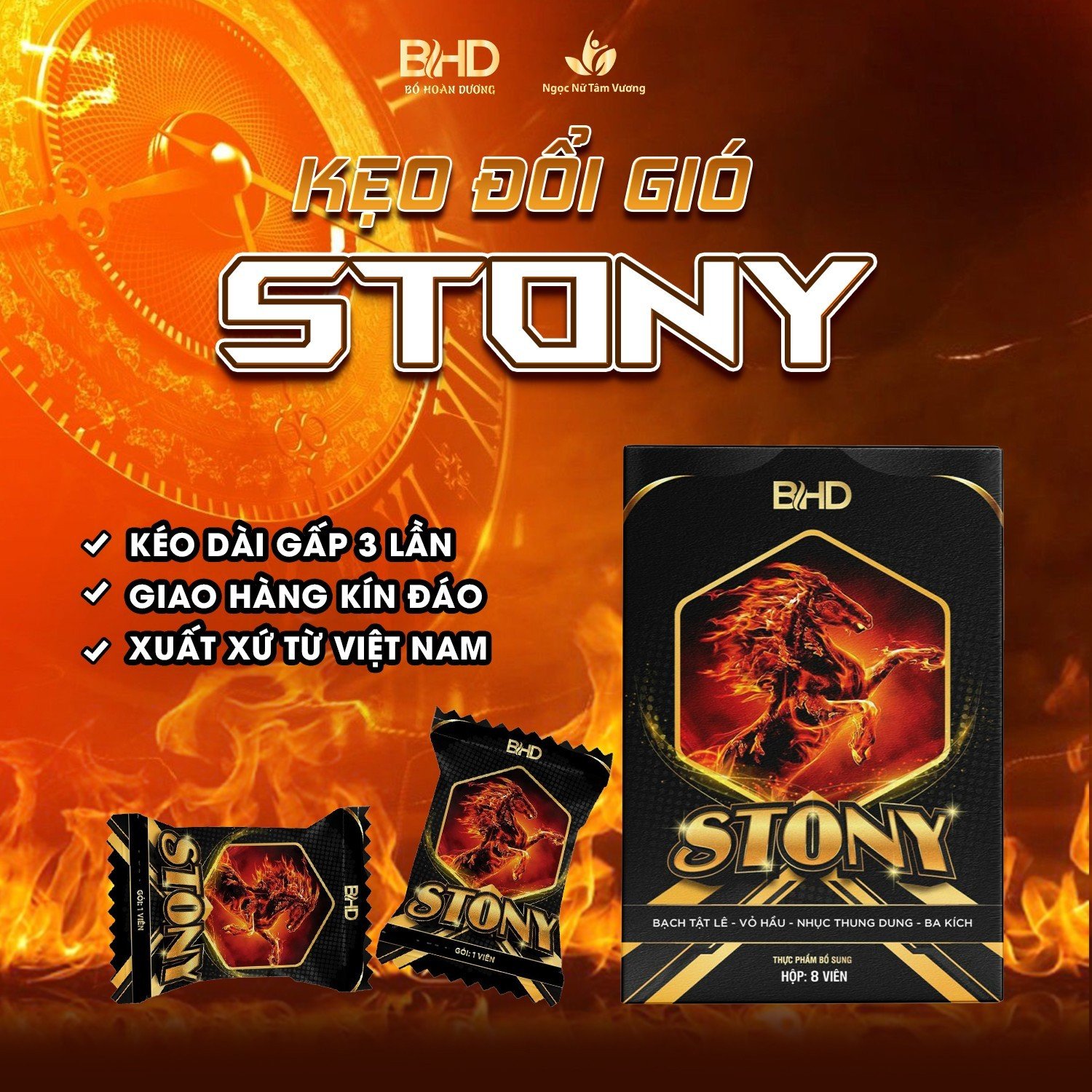 Kẹo Đổi Gió Stony- Kẹo Tình Yêu - Kẹo Stony Hàng Chính Hãng