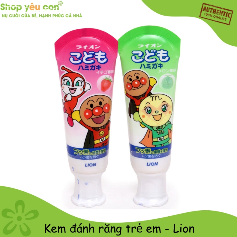 Kem đáng răng cho bé nhật bản - lion