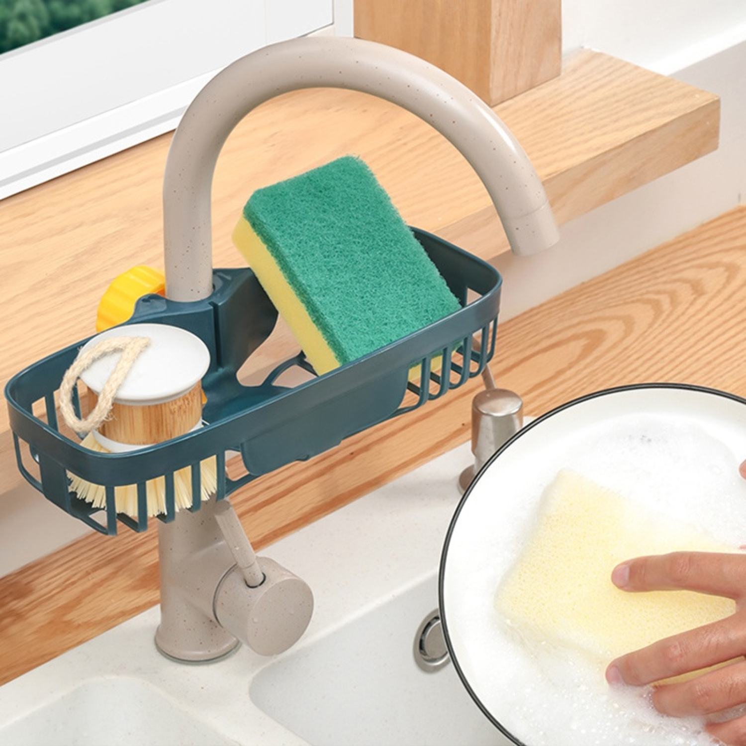 (nhựa)Khay nhựa gắn bồn rửa chén đựng đồ rửa chén