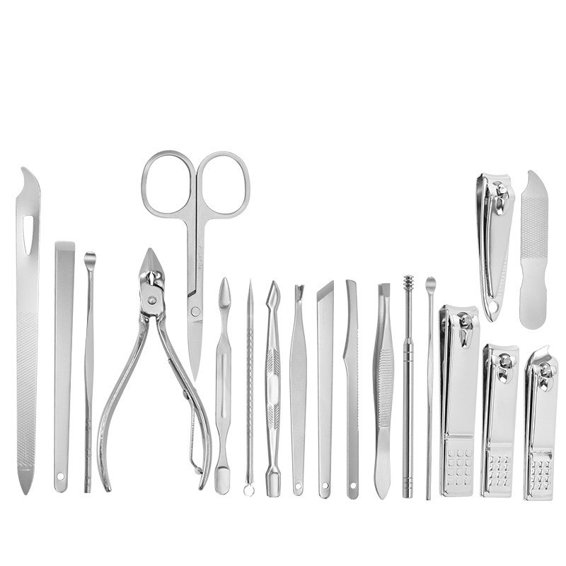 Bộ Bấm Móng Tay 19 Món Thép Cao Cấp Không Rỉ