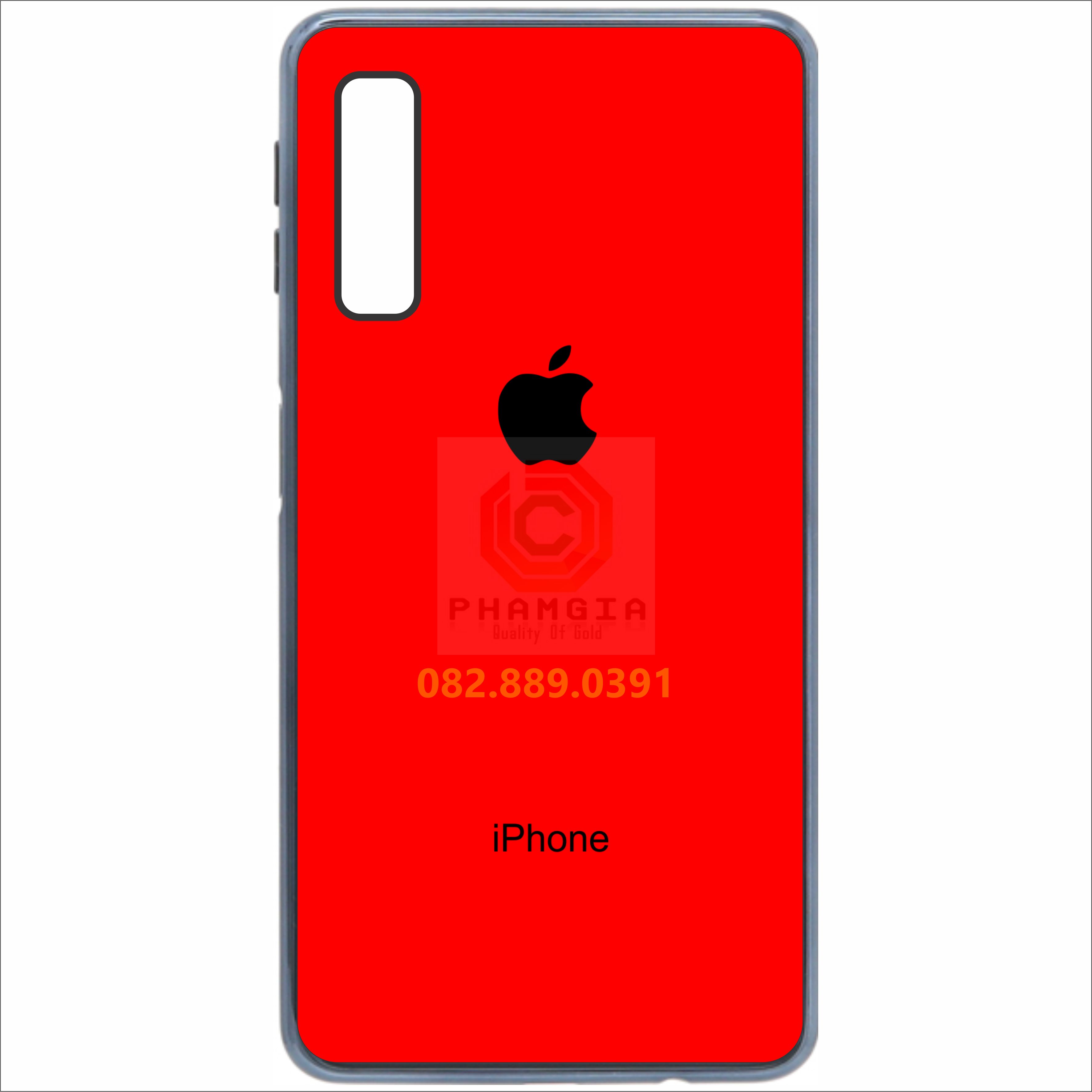 [HCM]Ốp lưng giả iPhone cho Samsung  A7 2018 mặt lưng bóng đẹp