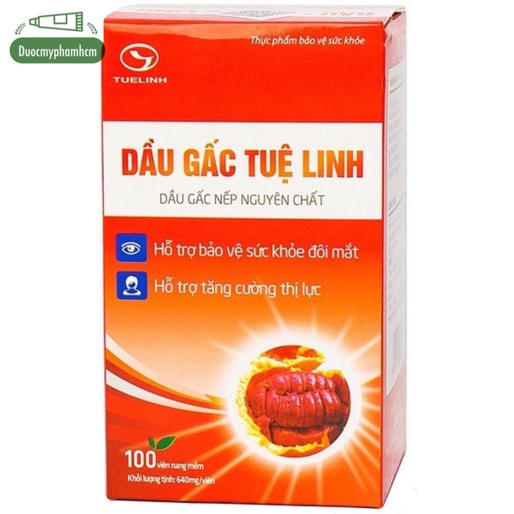 Dầu gấc tuệ linh lọ 100 viên