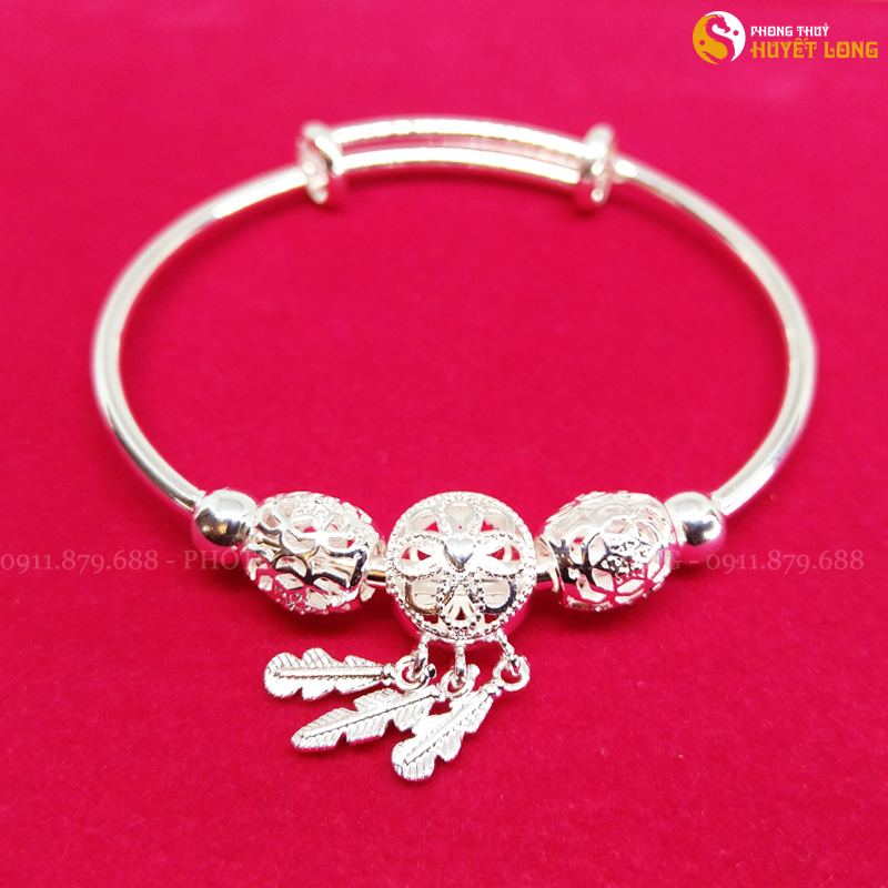 Lắc Tay Bạc Nữ S925 Kiểu Dream Catcher Thời Trang Cao Cấp Mã LBN001, Lắc Tay Nữ Bạc, Vòng Tay Nữ Bạc, Tặng Hộp Gấm