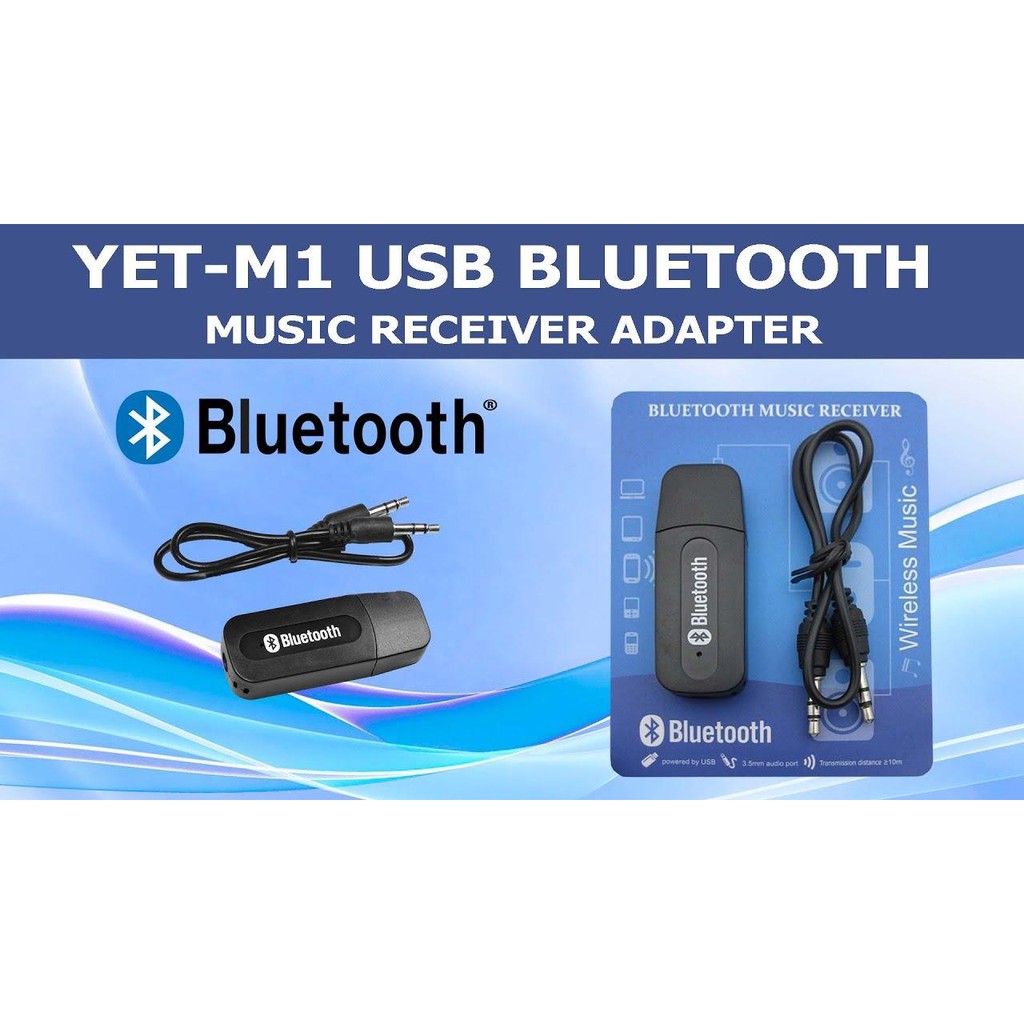 USB bluetooth YET-M1 - biến LOA THƯỜNG thành LOA BLUETOOTH (sử dụng cho loa, amply, oto...)