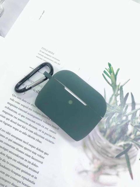 Bao da silicon AIRPOD PRO lắp liền -