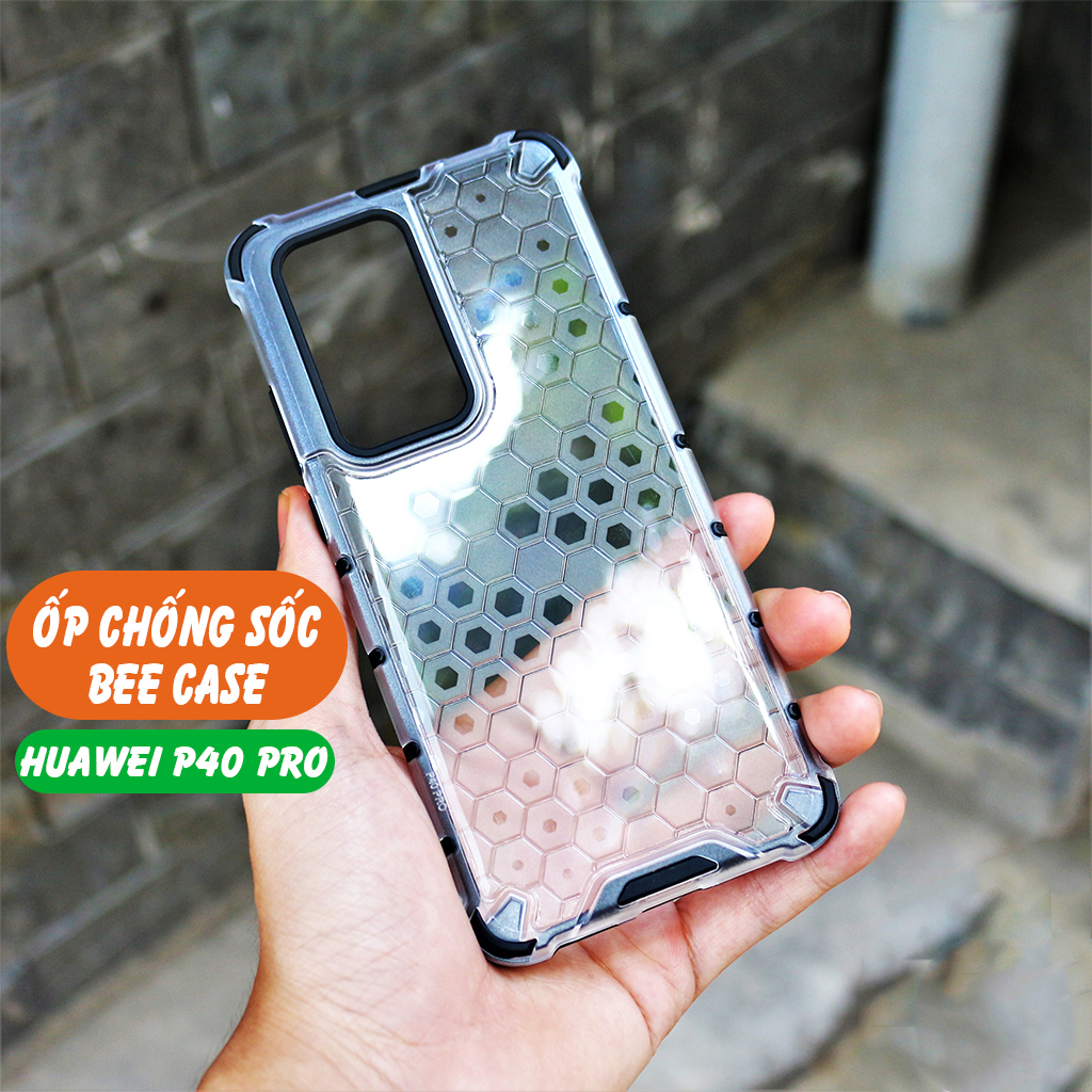 Ốp lưng p40 pro bee case vân tổ ong chống va đập chống ố vàng bảo vệ camera phụ kiện điện thoại huỳnh tân store
