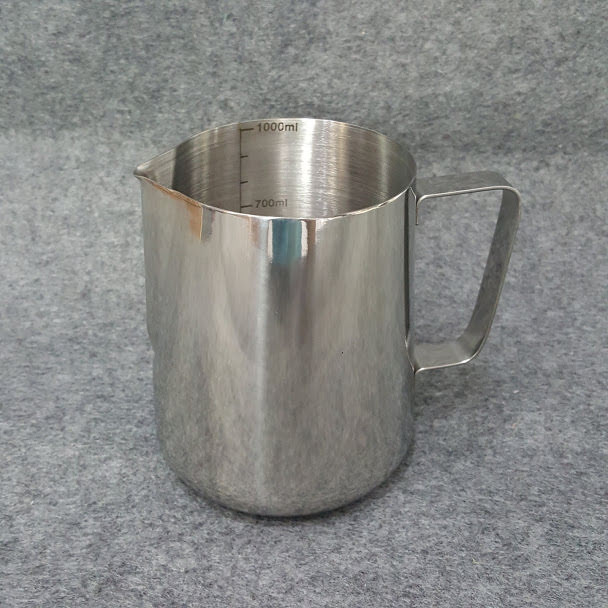 Ca inox rót sữa có vạch chia 350ml - 600ml - 1 lít