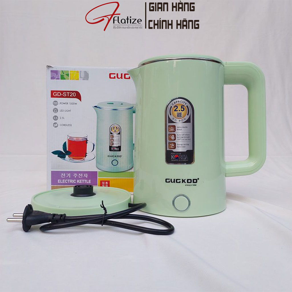 Bình đun siêu tốc Cuckoo, ấm siêu tốc, ấm điện GD-ST20, 2,5l - FLATIZE