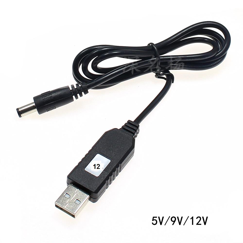 Cáp chuyển đổi usb 5v sang nguồn dc 12v