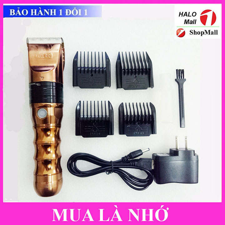 Tông đơ cắt tóc b60 pin trâu lưỡi sứ cực bén tặng